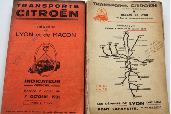 Carte des Transports Citroën