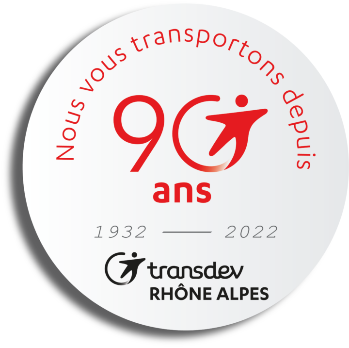Logo Anniversaire Transdev Rhône-Alpes